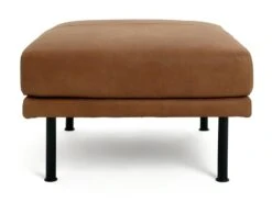 Habitat Moore Leather Ottoman Footstool - Tan -Home Sales Store 2009432 R Z002A