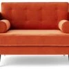 Swoon Porto Velvet Cuddle Chair - Burnt Orange -Home Sales Store 2011798 R Z001A
