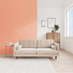 Swoon Porto Velvet 2 Seater Sofa - Taupe -Home Sales Store 2012096 R Z001C