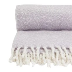 Habitat Faux Textured Mohair Throw - Lilac - 150x200cm -Home Sales Store 2012168 R Z002A