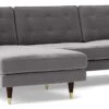 Swoon Porto Velvet Left Hand Corner Sofa - Silver Grey -Home Sales Store 2012931 R Z001A