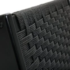 Habitat Faro Woven Paper Rope And Oak Accent Chair - Black -Home Sales Store 2013112 R Z006A