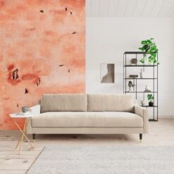 Swoon Rieti Velvet 3 Seater Sofa - Taupe -Home Sales Store 2016384 R Z001C