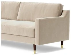 Swoon Rieti Velvet 3 Seater Sofa - Taupe -Home Sales Store 2016384 R Z004A