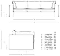 Swoon Seattle Velvet 3 Seater Sofa - Biscuit -Home Sales Store 2017187 R E001