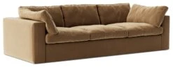 Swoon Seattle Velvet 3 Seater Sofa - Biscuit -Home Sales Store 2017187 R Z003A