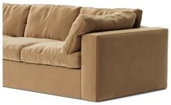 Swoon Seattle Velvet 3 Seater Sofa - Biscuit -Home Sales Store 2017187 R Z004A