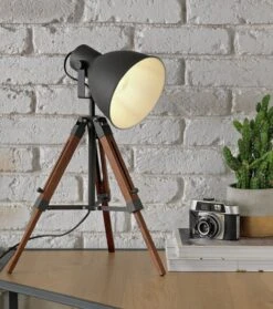 Habitat Loft Living Tripod Table Lamp - Grey -Home Sales Store 2017596 R Z002C