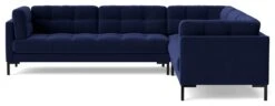 Swoon Landau Velvet 5 Seater Corner Sofa - Ink Blue 13 Swoon Landau Velvet 5 Seater Corner Sofa - Ink Blue -Home Sales Store 2023700 R Z003A