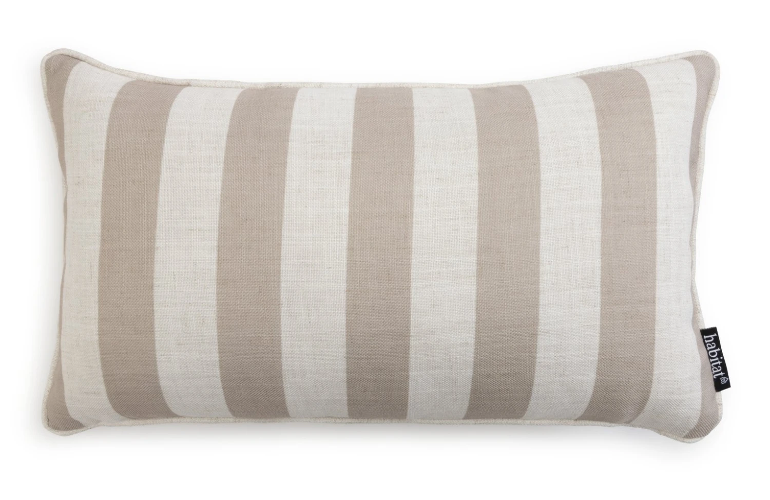 Habitat Striped Cushion - Coffee Cream - 30x50cm 3 Habitat Striped Cushion - Coffee Cream - 30x50cm