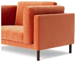 Swoon Munich Velvet Cuddle Chair - Burnt Orange -Home Sales Store 2025272 R Z005A
