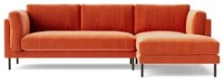 Swoon Munich Velvet Right Hand Corner Sofa - Burnt Orange -Home Sales Store 2025650 R Z003A