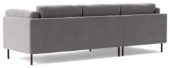 Swoon Munich Velvet Left Hand Corner Sofa - Silver Grey -Home Sales Store 2025746 R Z004A