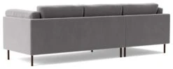Swoon Munich Velvet Left Hand Corner Sofa - Silver Grey -Home Sales Store 2025746 R Z005A