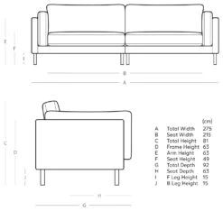 Swoon Munich Velvet 4 Seater Sofa- Kingfisher Blue -Home Sales Store 2026051 R E001