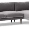 Swoon Luna Velvet Right Hand Corner Sofa - Silver Grey 2 Swoon Luna Velvet Right Hand Corner Sofa - Silver Grey -Home Sales Store 2028705 R Z001A