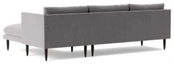 Swoon Luna Velvet Right Hand Corner Sofa - Silver Grey -Home Sales Store 2028705 R Z004A