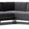 Swoon Munich Velvet 5 Seater Corner Sofa - Granite Grey -Home Sales Store 2029230 R Z001A