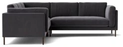 Swoon Munich Velvet 5 Seater Corner Sofa - Granite Grey 13 Swoon Munich Velvet 5 Seater Corner Sofa - Granite Grey -Home Sales Store 2029230 R Z003A