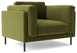Swoon Munich Velvet Armchair - Fern Green -Home Sales Store 2029591 R Z002A