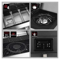 LANDMANN Fryton CooK 4 Burner Gas BBQ With 3.5l Air Fryer -Home Sales Store 2061717 R Z009A