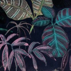 Habitat Botanical Print Velvet Cushion - Multi - 43x43cm -Home Sales Store 2062840 R B001