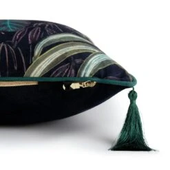 Habitat Botanical Print Velvet Cushion - Multi - 43x43cm -Home Sales Store 2062840 R Z003A