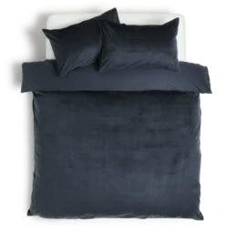 Habitat Plain Velvet Navy Bedding Set - Double -Home Sales Store 2063241 R Z002A
