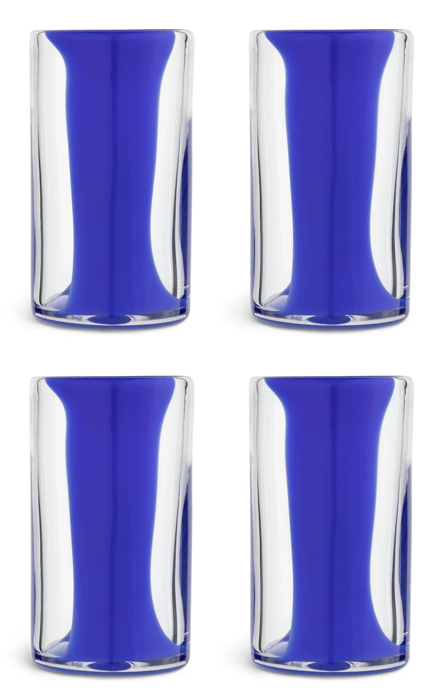 Habitat Art Glass Set Of 4 Hi Ball Glasses 3 Habitat Art Glass Set Of 4 Hi Ball Glasses