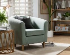 Habitat Fabric Tub Chair - Duck Egg -Home Sales Store 2066671 R Z002C