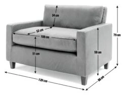 Habitat Chester Leather Cuddle Chair - Tan -Home Sales Store 2067807 R E001