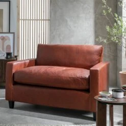 Habitat Chester Leather Cuddle Chair - Tan -Home Sales Store 2067807 R Z001C