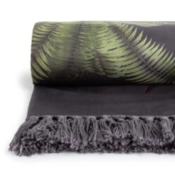 Habitat Graphic Palm Printed Throw - Black - 125X150cm -Home Sales Store 2067869 R Z002A