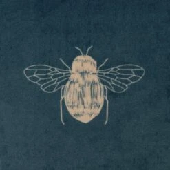 Habitat Gold Bee Printed Cushion - Teal - 43x43cm -Home Sales Store 2072610 R B001