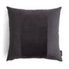 Habitat Velvet Panel Cushion - Grey & Black - 50x50cm -Home Sales Store 2078793 R Z001A