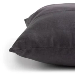 Habitat Velvet Panel Cushion - Grey & Black - 50x50cm -Home Sales Store 2078793 R Z003A