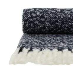 Habitat Faux Textured Mohair Throw - Navy - 125x150cm -Home Sales Store 2157841 R Z002A
