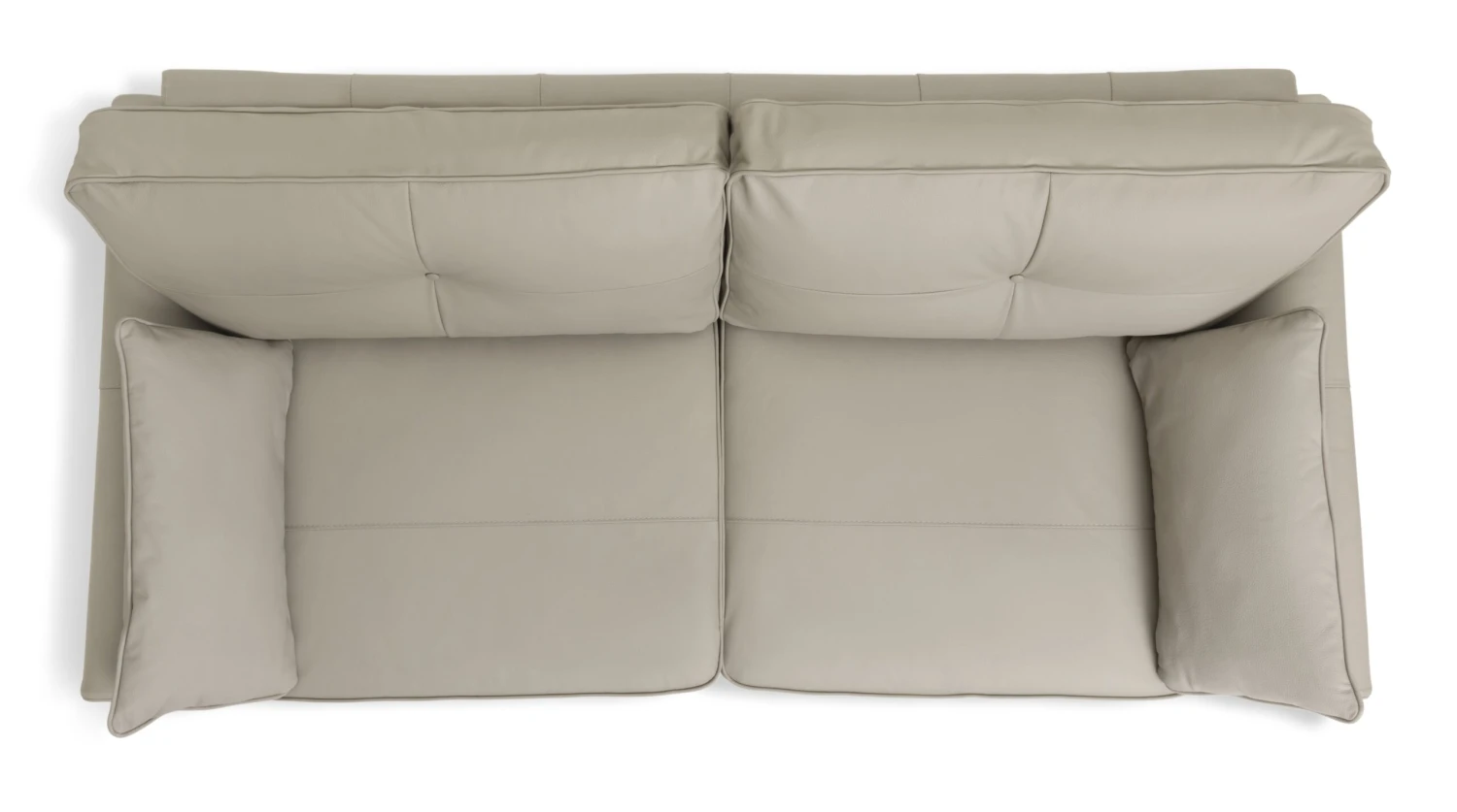 Habitat Isla 3 Seater Leather Sofa - Grey 11 Habitat Isla 3 Seater Leather Sofa - Grey - Image 9