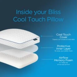 Snuggledown Bliss Cool Touch Memory Foam Firm Pillow -Home Sales Store 2253518 R Z003A