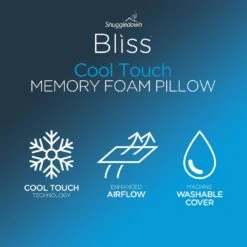 Snuggledown Bliss Cool Touch Memory Foam Firm Pillow -Home Sales Store 2253518 R Z010A