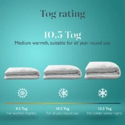 EarthKind Luxury 10.5 Tog Duvet - Single -Home Sales Store 2253886 R Z005A