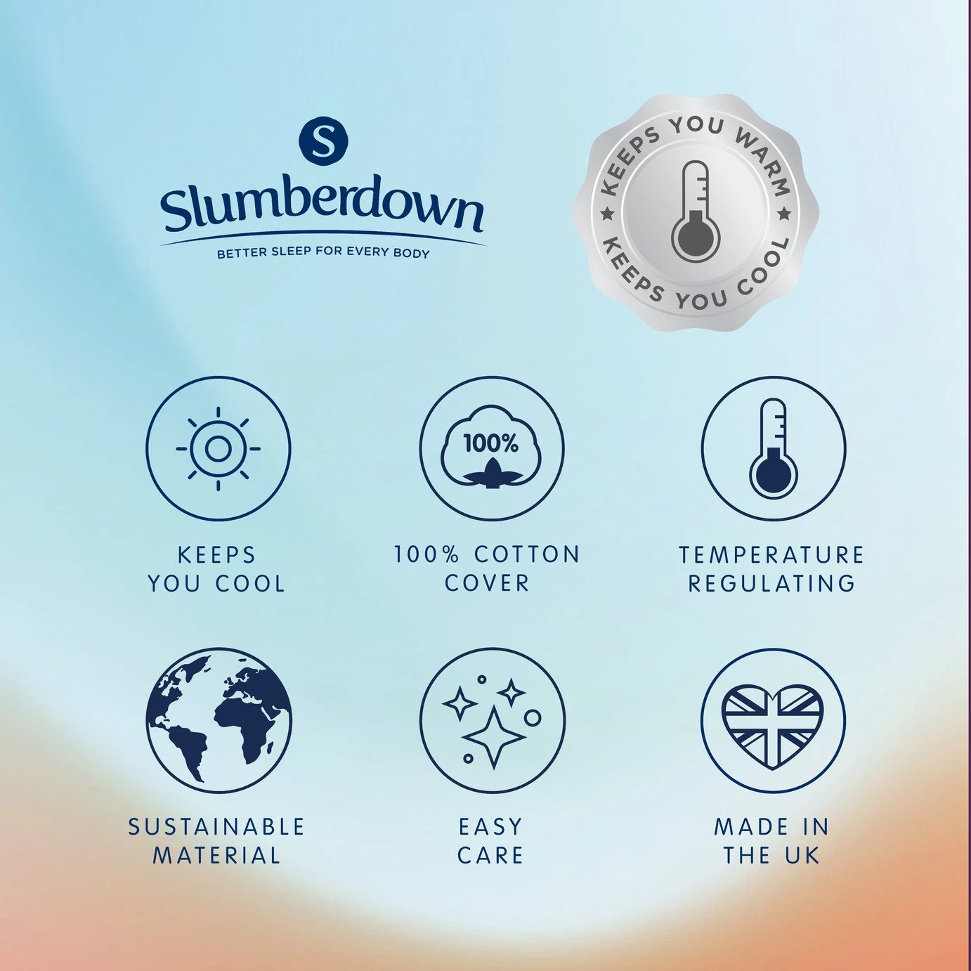 Slumberdown Wonderful Wool Medium Weight Duvet - Single 14 Slumberdown Wonderful Wool Medium Weight Duvet - Single - Image 12