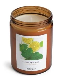 Habitat Scented Jar Candle - Geranium & Basil -Home Sales Store 2257318 R Z002A