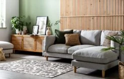 Habitat Salome Fabric Right Hand Corner Chaise Sofa - Grey -Home Sales Store 2654344 R Z001C