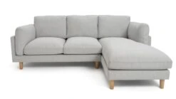 Habitat Salome Fabric Right Hand Corner Chaise Sofa - Grey -Home Sales Store 2654344 R Z003A