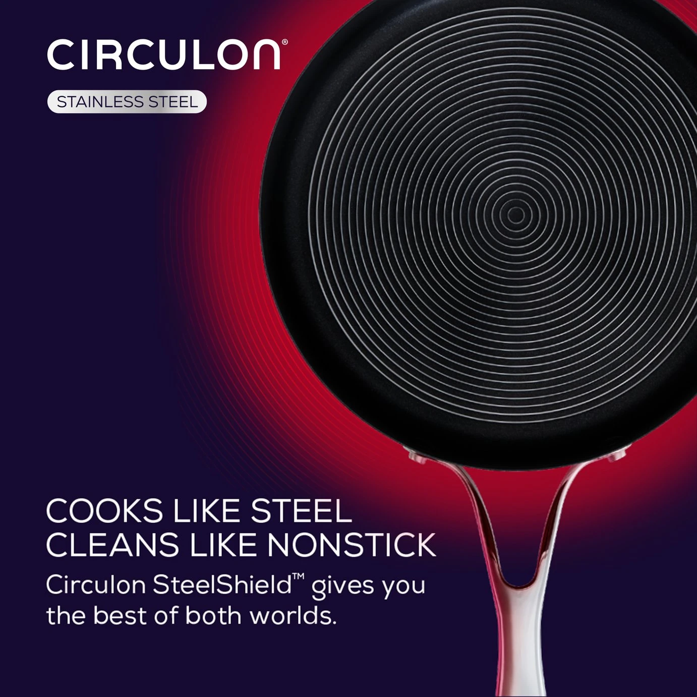 Circulon S Series 24cm Stainless Steel Pan And Spatula 5 Circulon S Series 24cm Stainless Steel Pan And Spatula - Image 3