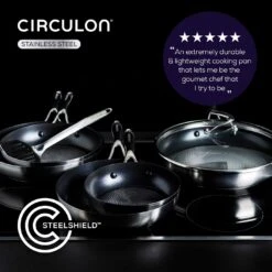 Circulon S Series 24cm Stainless Steel Pan And Spatula 16 Circulon S Series 24cm Stainless Steel Pan And Spatula -Home Sales Store 2721600 R Z007A