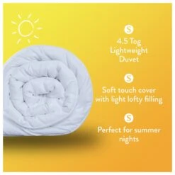Slumberdown Summer Non Allergic 4.5 Tog Duvet - Single -Home Sales Store 2842905 R Z003A