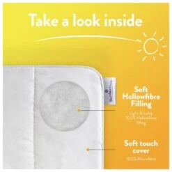 Slumberdown Summer Non Allergic 4.5 Tog Duvet - Single -Home Sales Store 2842905 R Z004A