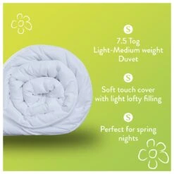 Slumberdown Spring Non Allergic 7.5 Tog Duvet - Single 15 Slumberdown Spring Non Allergic 7.5 Tog Duvet - Single -Home Sales Store 2842936 R Z003A